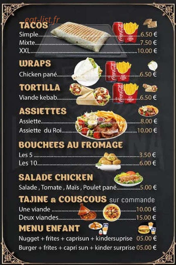 Le Médina Kebab — carte page 2
