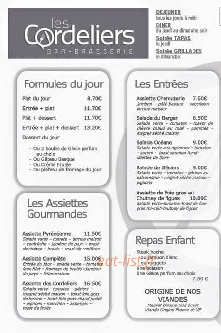 Les Cordeliers — carte page 1