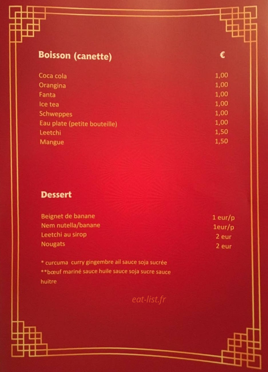 Ô Délices de Kim — carte page 4