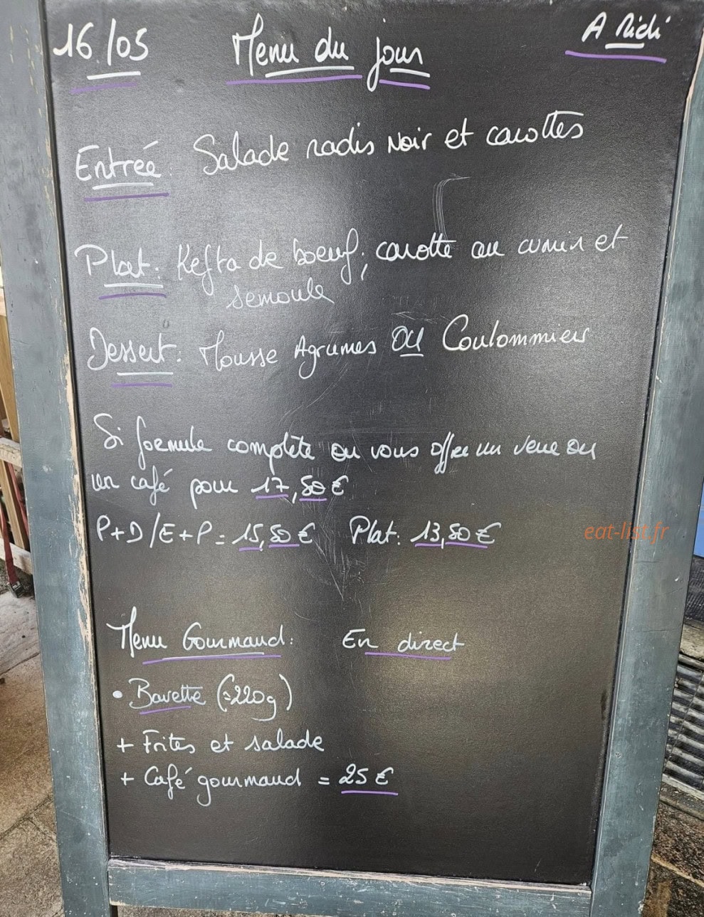 Les Beaux M — carte page 1