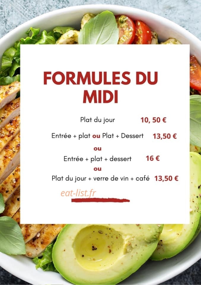 Le Bistrot du pont — carte page 2