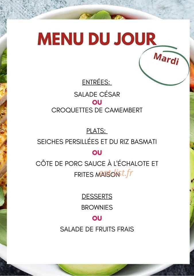 Le Bistrot du pont — carte page 3