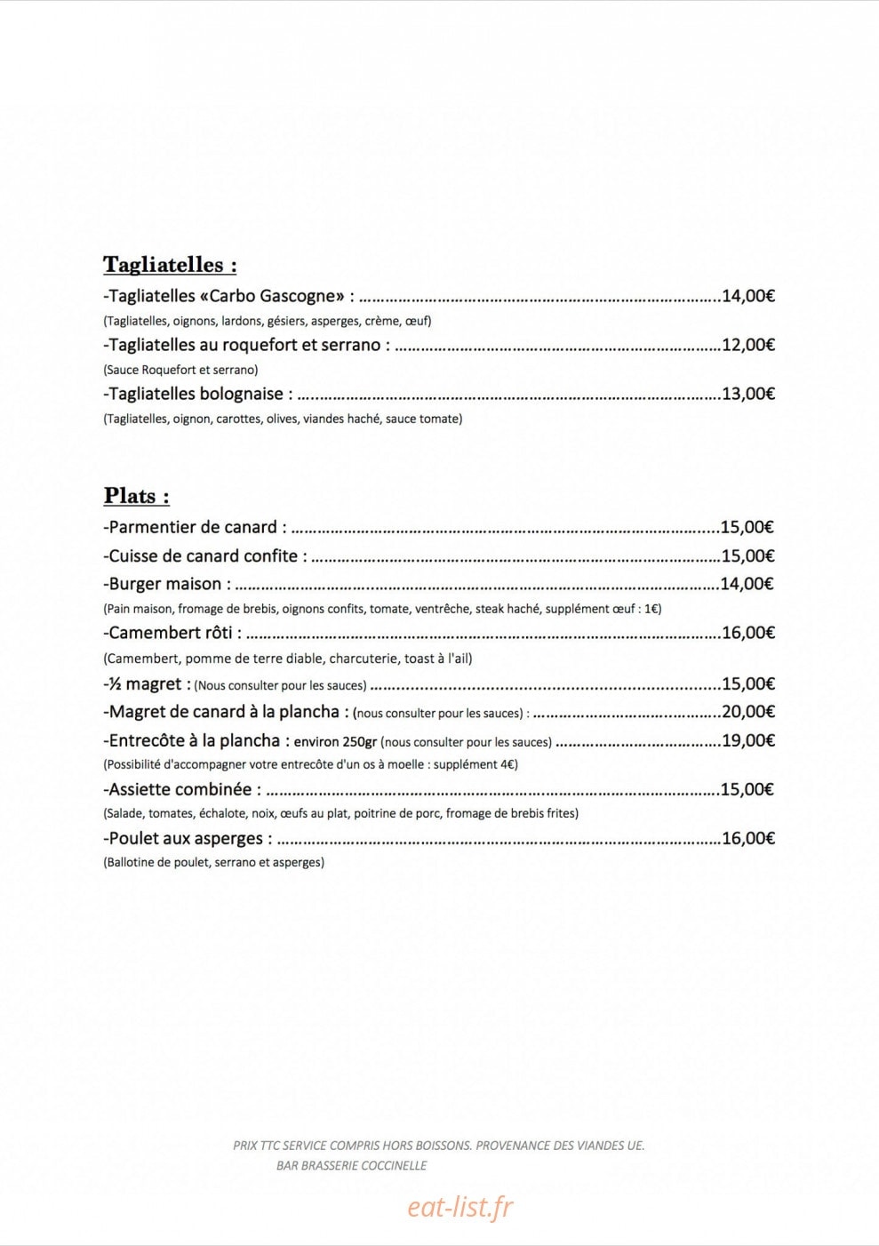 Coccinelle — carte page 3