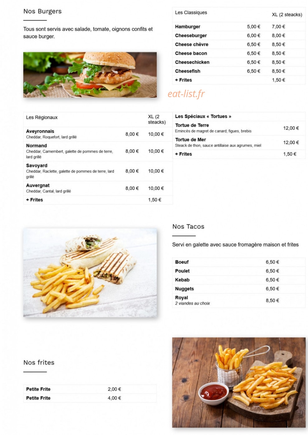 Les tortues — carte page 2