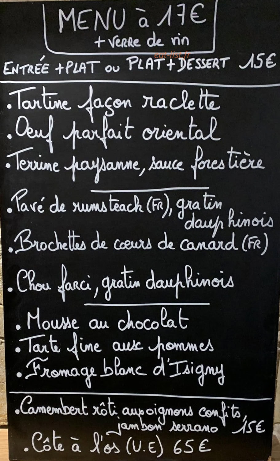Lou BAR'ataclau — carte page 1