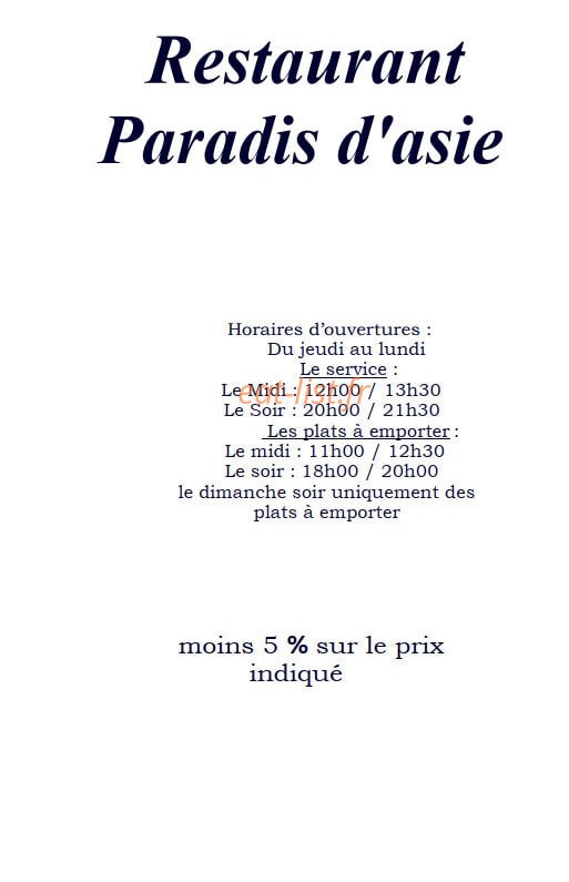 Paradis d'Asie — carte page 1
