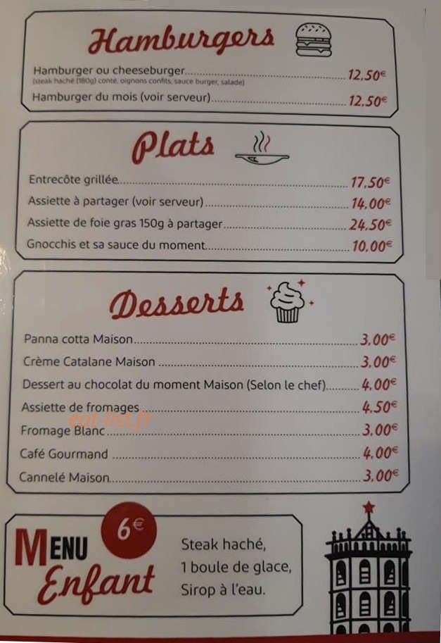 Brasserie de la Halle — carte page 3