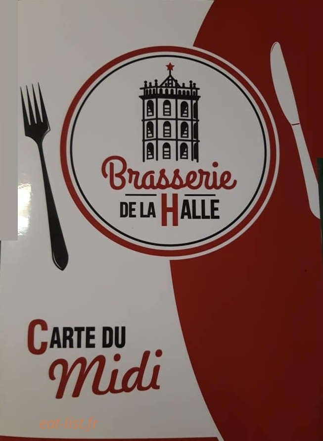Brasserie de la Halle — carte page 1