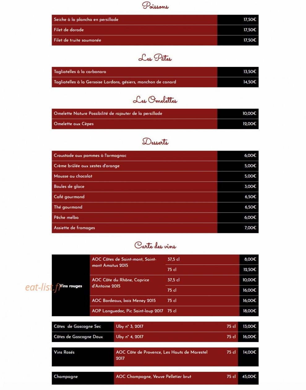 La Tanière — carte page 2