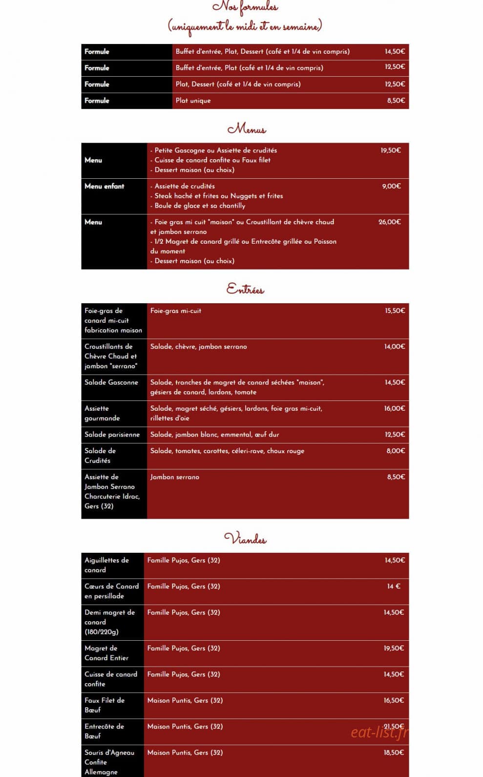 La Tanière — carte page 1