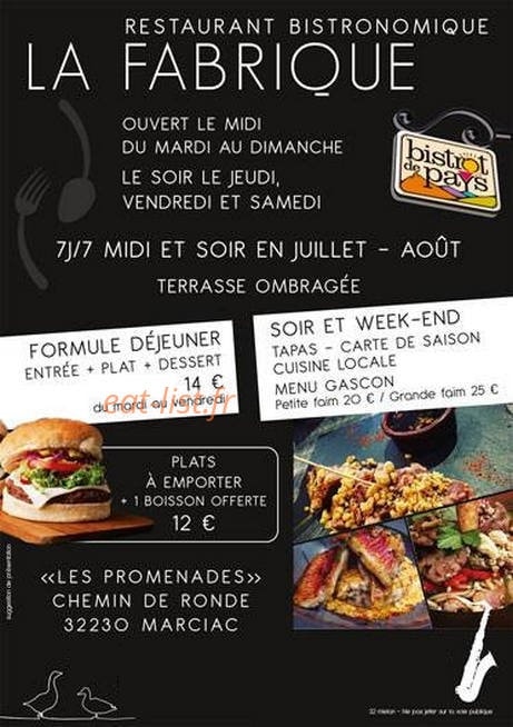 La Fabrique — carte page 2