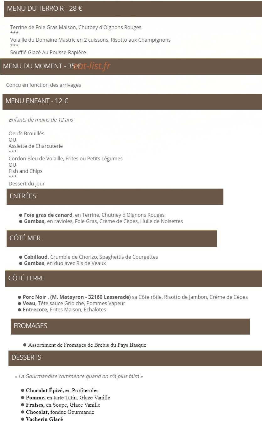 Le commerce — carte page 1