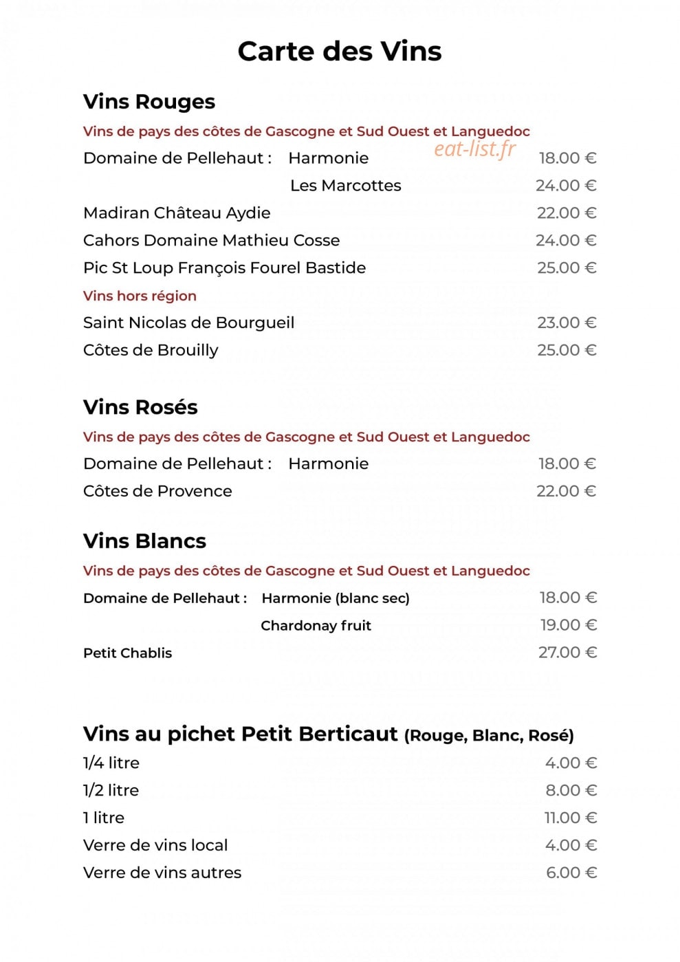 L'Escale — carte page 5