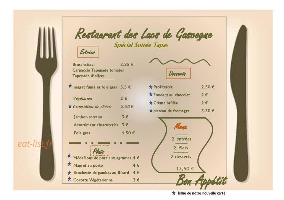 Lacs de Gascogne — carte page 1