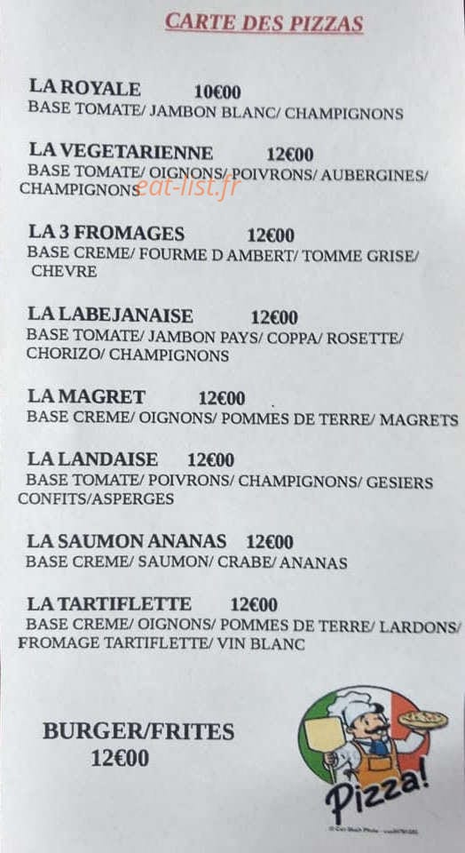 La Terrasse — carte page 1