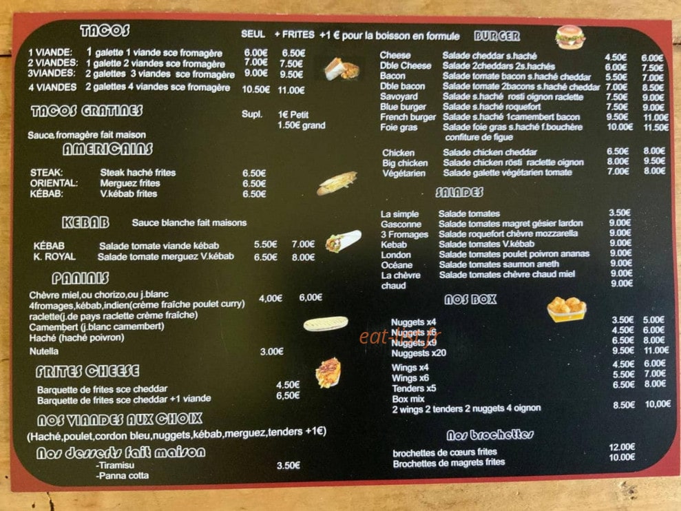 Pizza & Compagnie — carte page 2