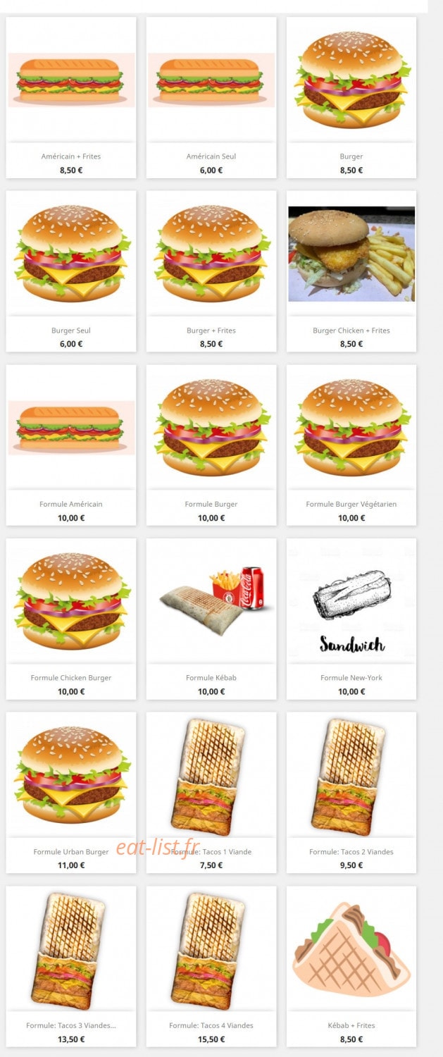 Urban food 32 — carte page 5