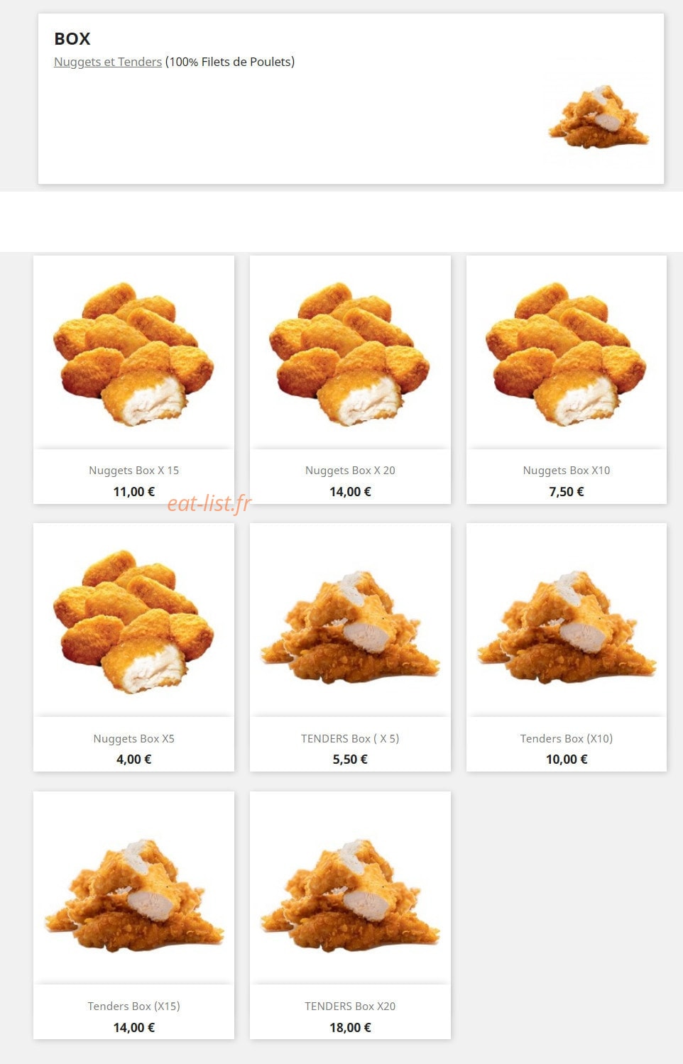 Urban food 32 — carte page 8