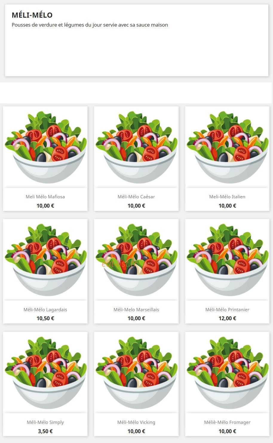 Urban food 32 — carte page 4