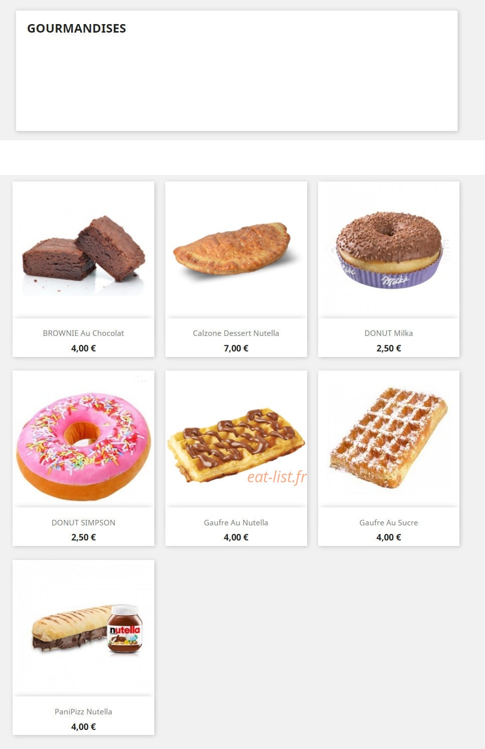 Urban food 32 — carte page 10