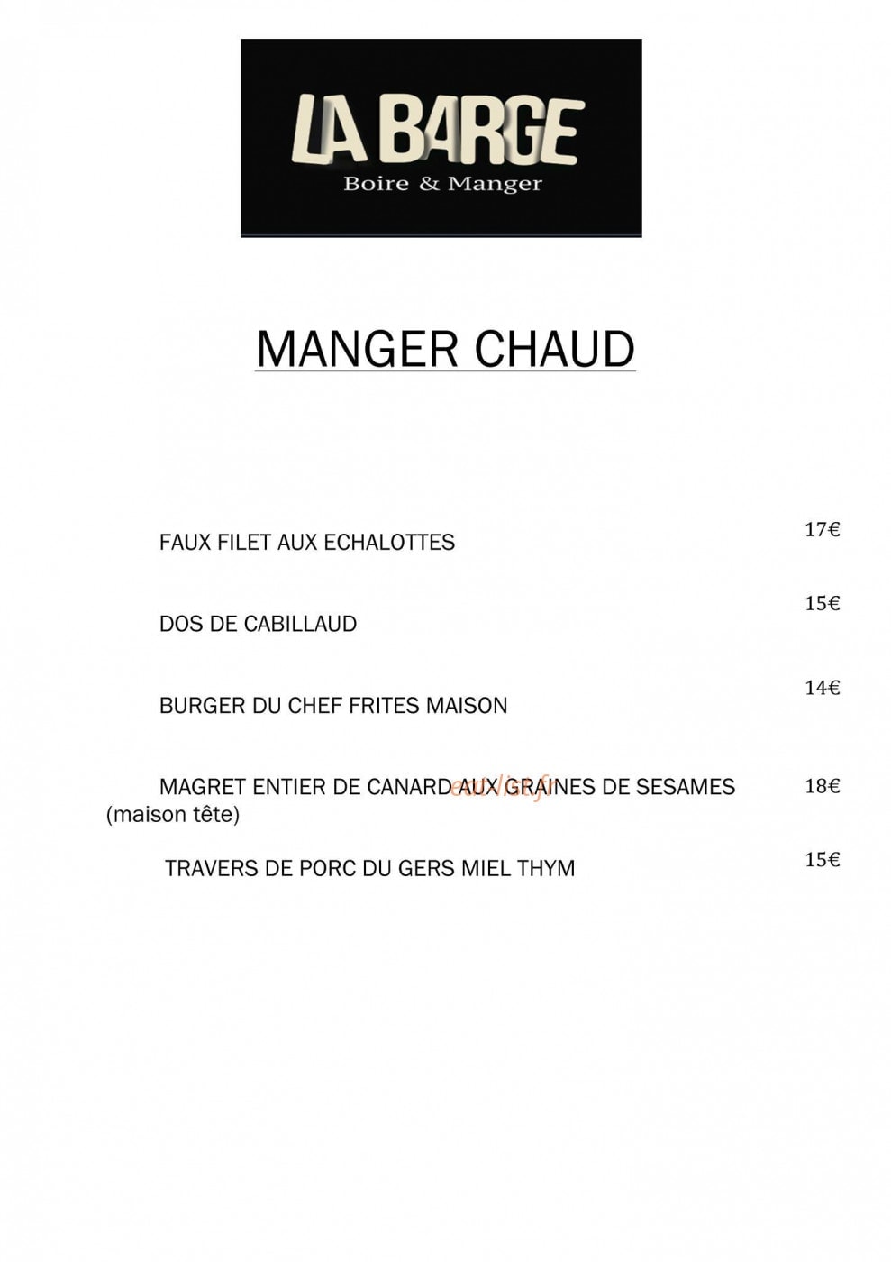 La Barge — carte page 2