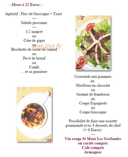 Le cousteau — carte page 1