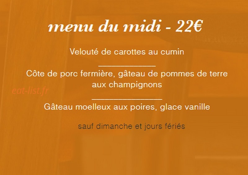 La table du Have — carte page 2