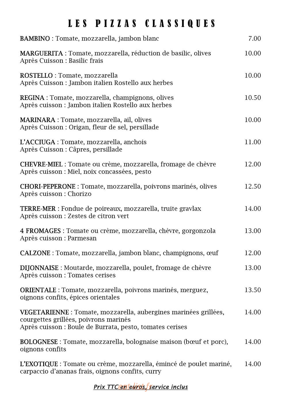 Le Bon Moment — carte page 1