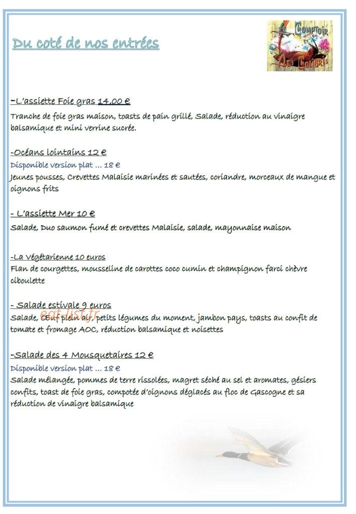 Le comptoir des colibris — carte page 5