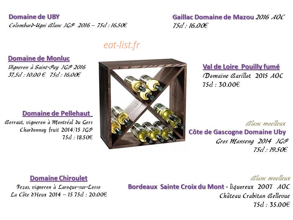 Le relais gascon — carte page 6