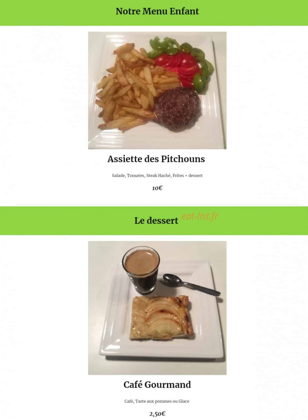Le Mat-Bar — carte page 3