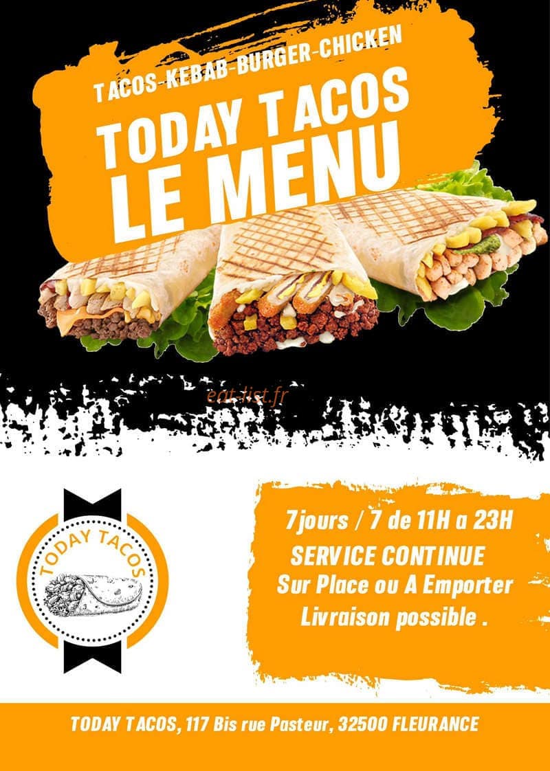 Today tacos — carte page 1