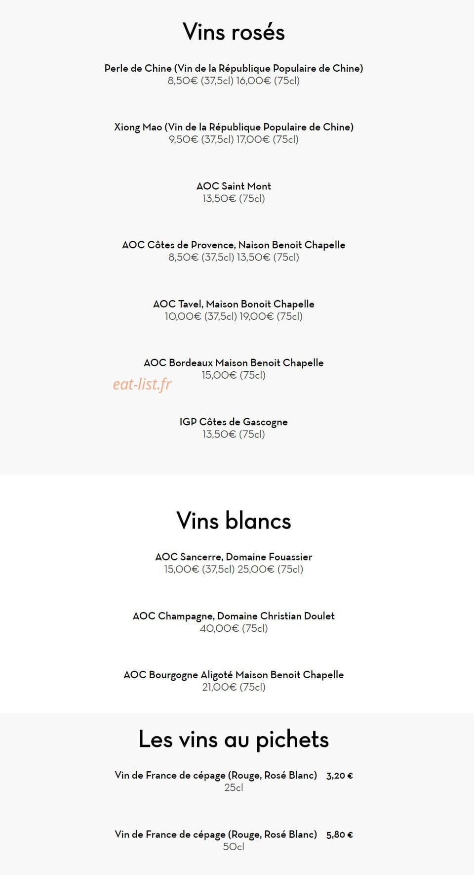 Le Royal De Pavie — carte page 3