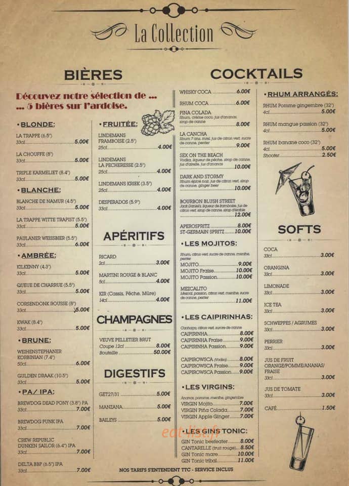 Bourbon Street — carte page 2