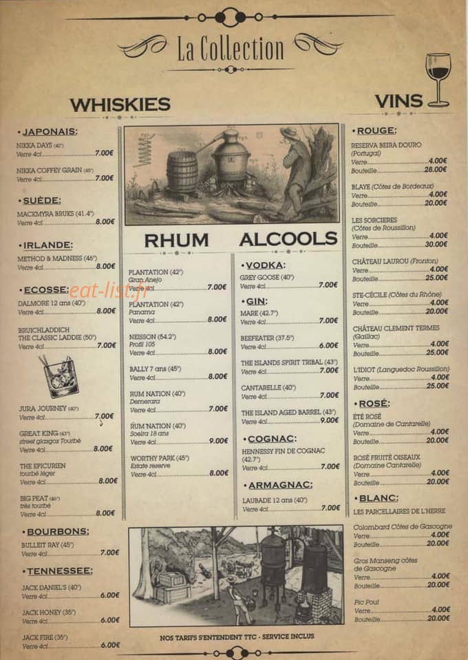 Bourbon Street — carte page 3