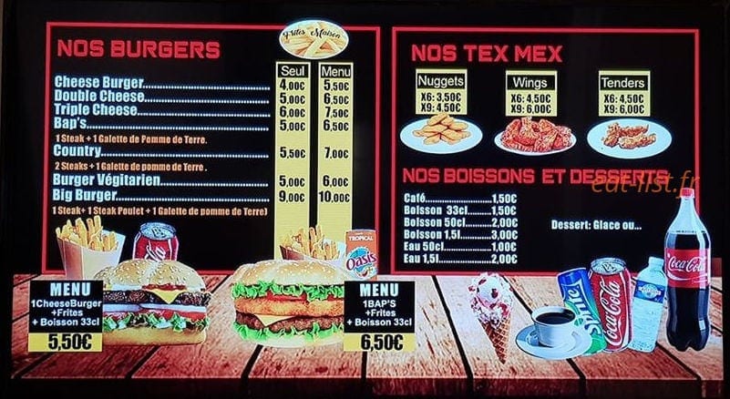 Istanbul kebab — carte page 1