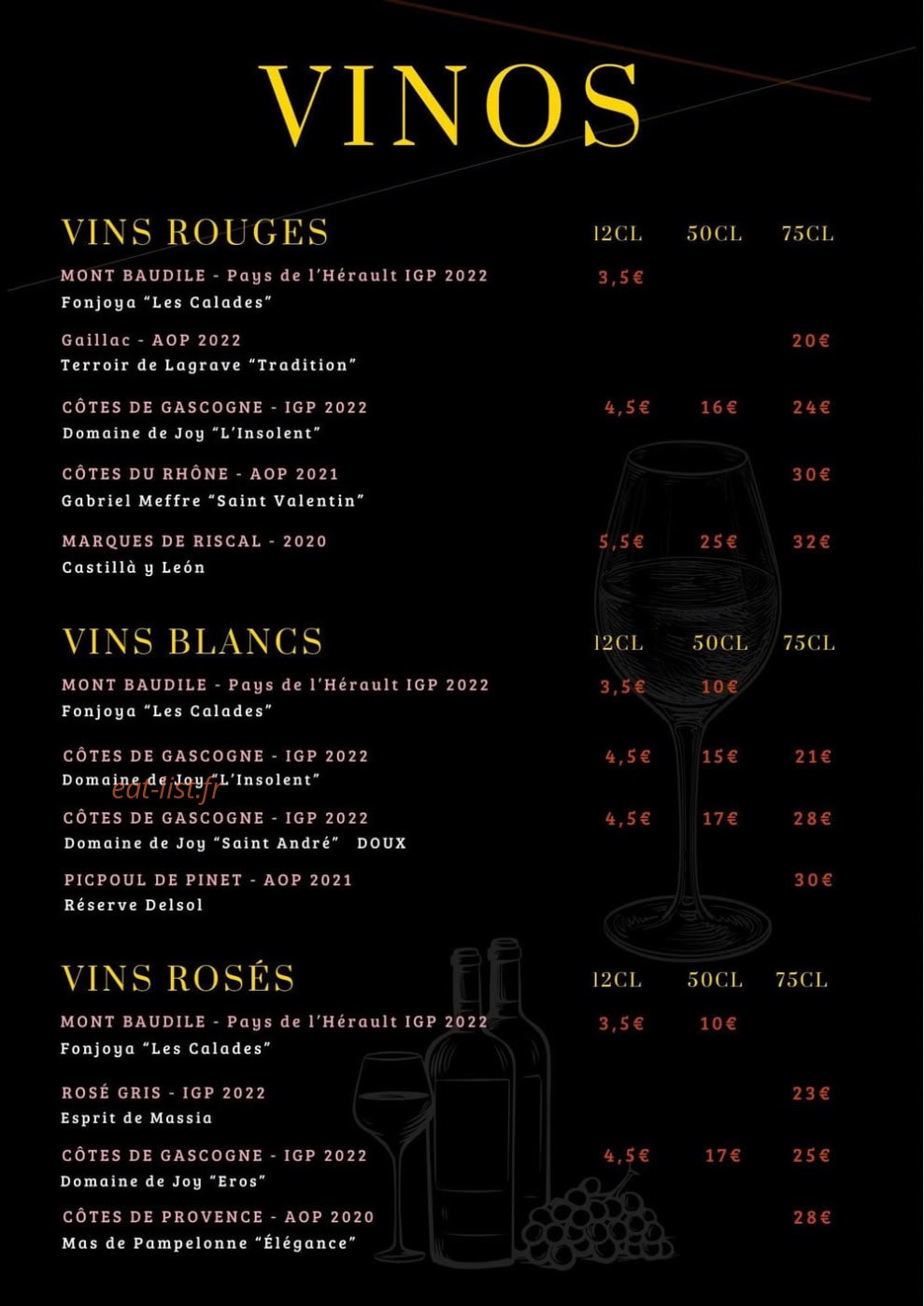 L’Auberge Espagnole — carte page 4