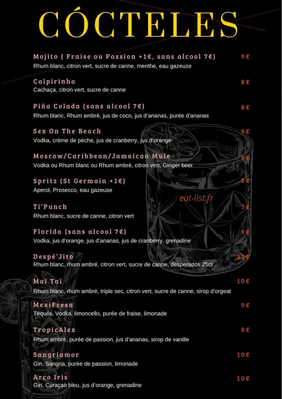 L’Auberge Espagnole — carte page 2