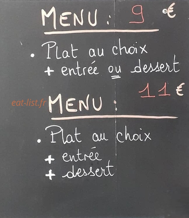 La Popote Lisloise — carte page 3