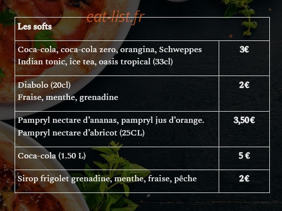 Pizzeria Angelo — carte page 7
