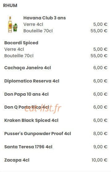 Le Bistrophil — carte page 12