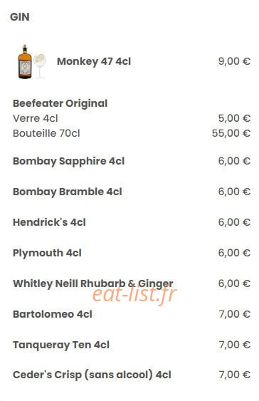 Le Bistrophil — carte page 14