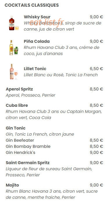 Le Bistrophil — carte page 10