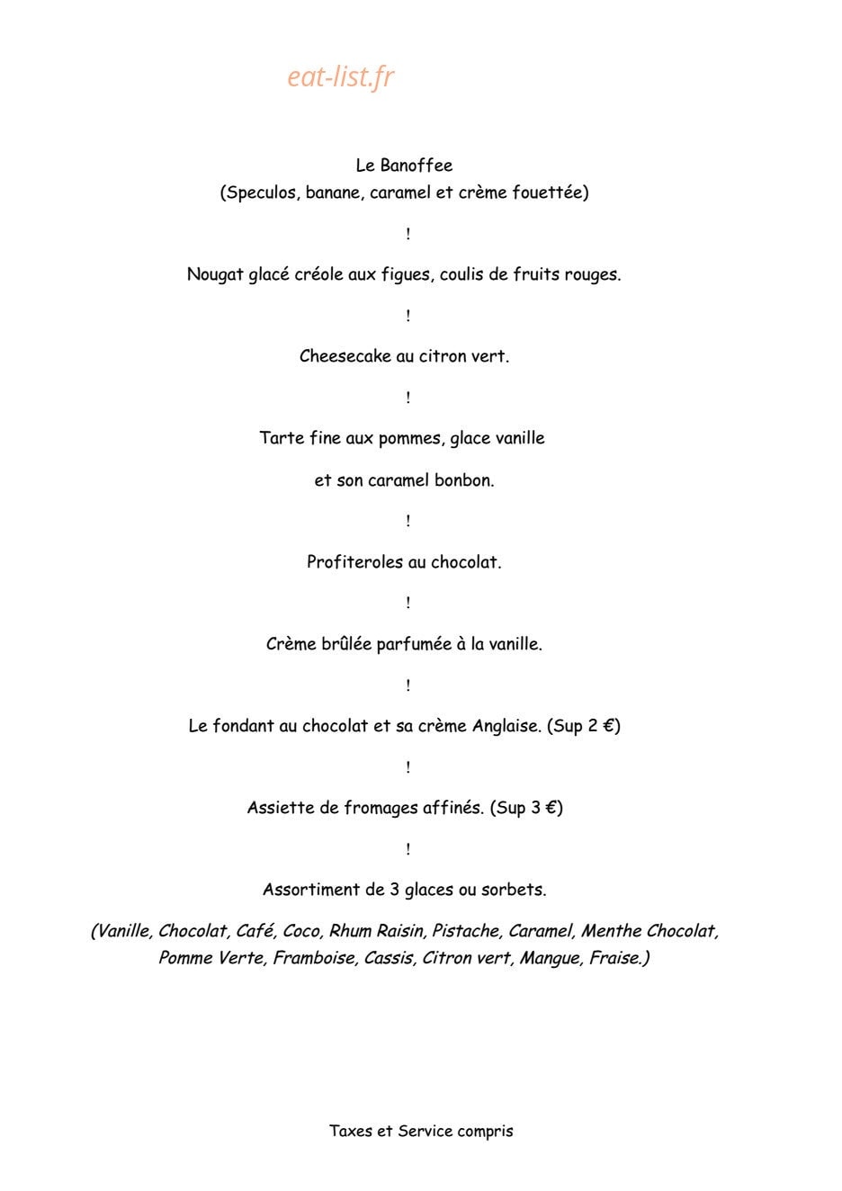 Label Braise — carte page 3