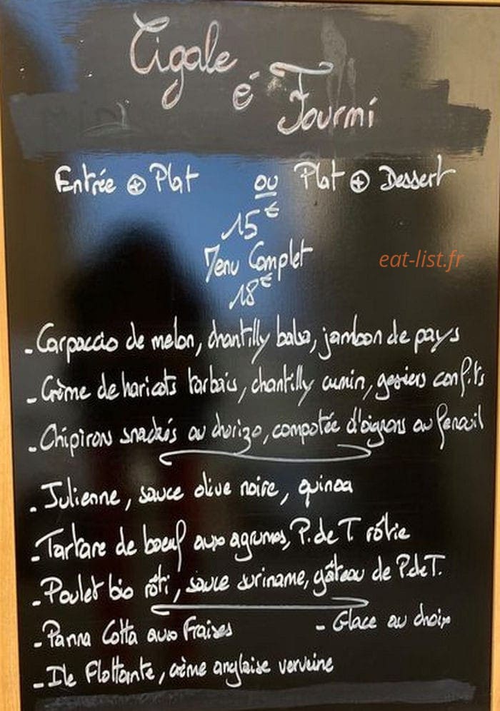 Cigale é Fourmi — carte page 1