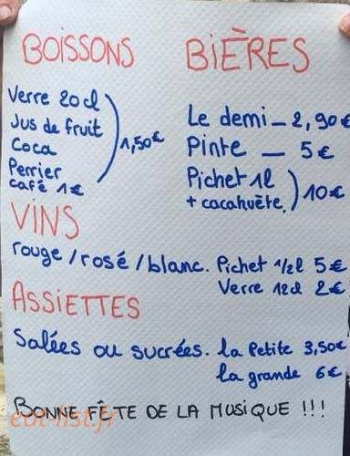 Chemin De Tables — carte page 1
