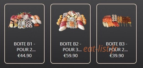 1001 Sushi — carte page 4