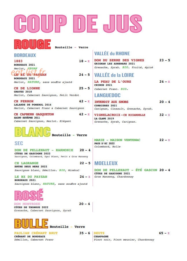 Ambrosia — carte page 6