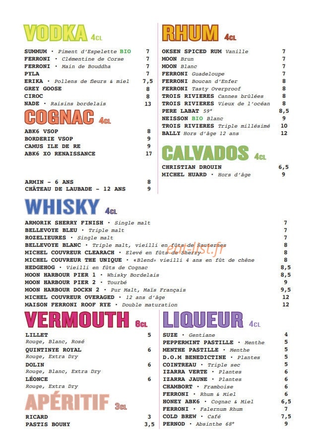 Ambrosia — carte page 8