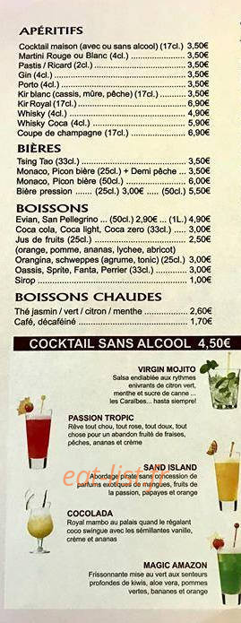 Ami Buffet — carte page 3